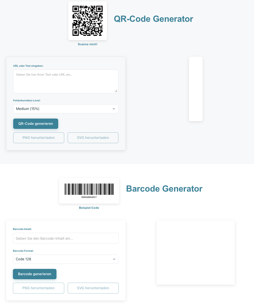 Barcode QR Code Generator