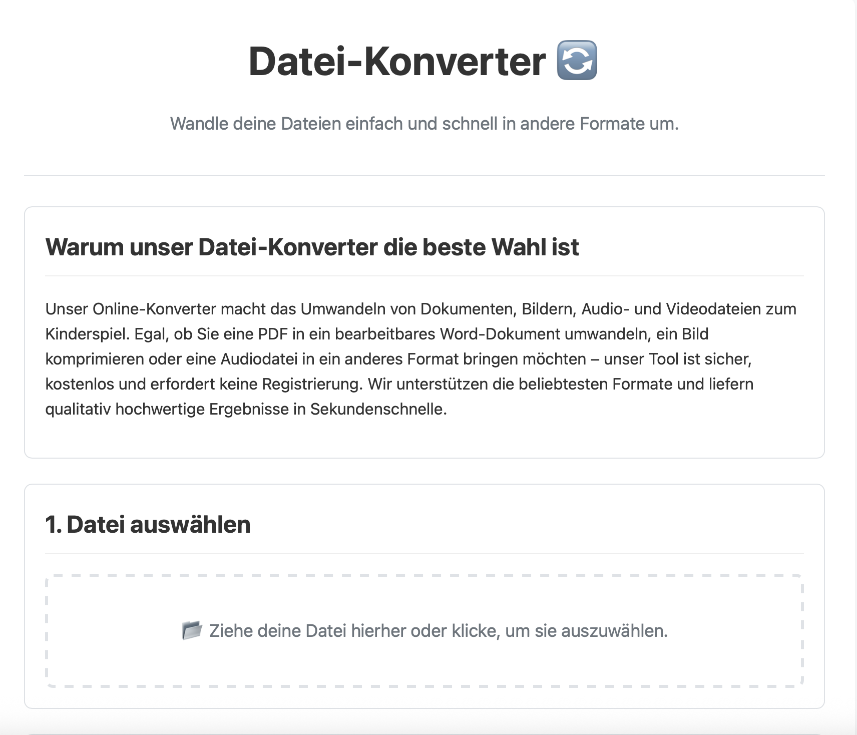 Symbolbild des Online-Dateikonverters